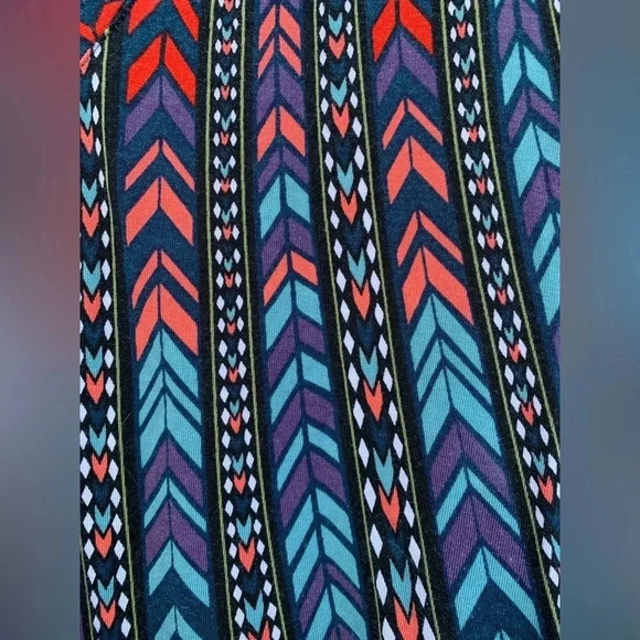 TART Women's Emory Tassel Fringe Tank Top Peacock Stripe Size M - Picture 6 of 9